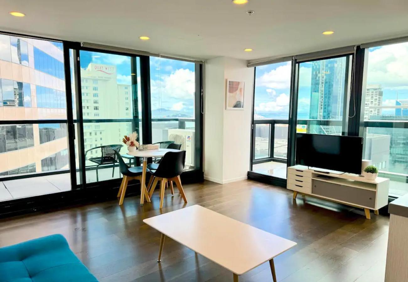 Gorgeous Seaview 2 Bedroom Apartment In Auckland Cbd Dış mekan fotoğraf